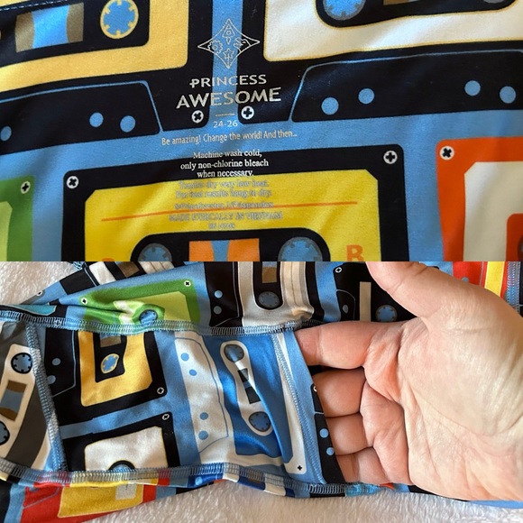 EUC mix tape leggings from Princess Awesome - Picture 5 of 5